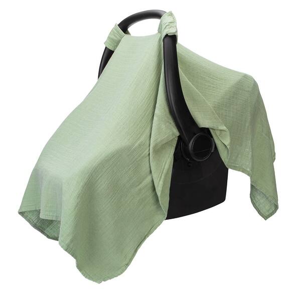 slide 2 of 71, Baby Car Seat Cover, Large Car Seat Canopy by Comfy Cubs Sage