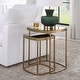preview thumbnail 3 of 5, Uttermost Vista Gold Nesting Tables, Set Of 2 - 20"W x 24"H x 20"D