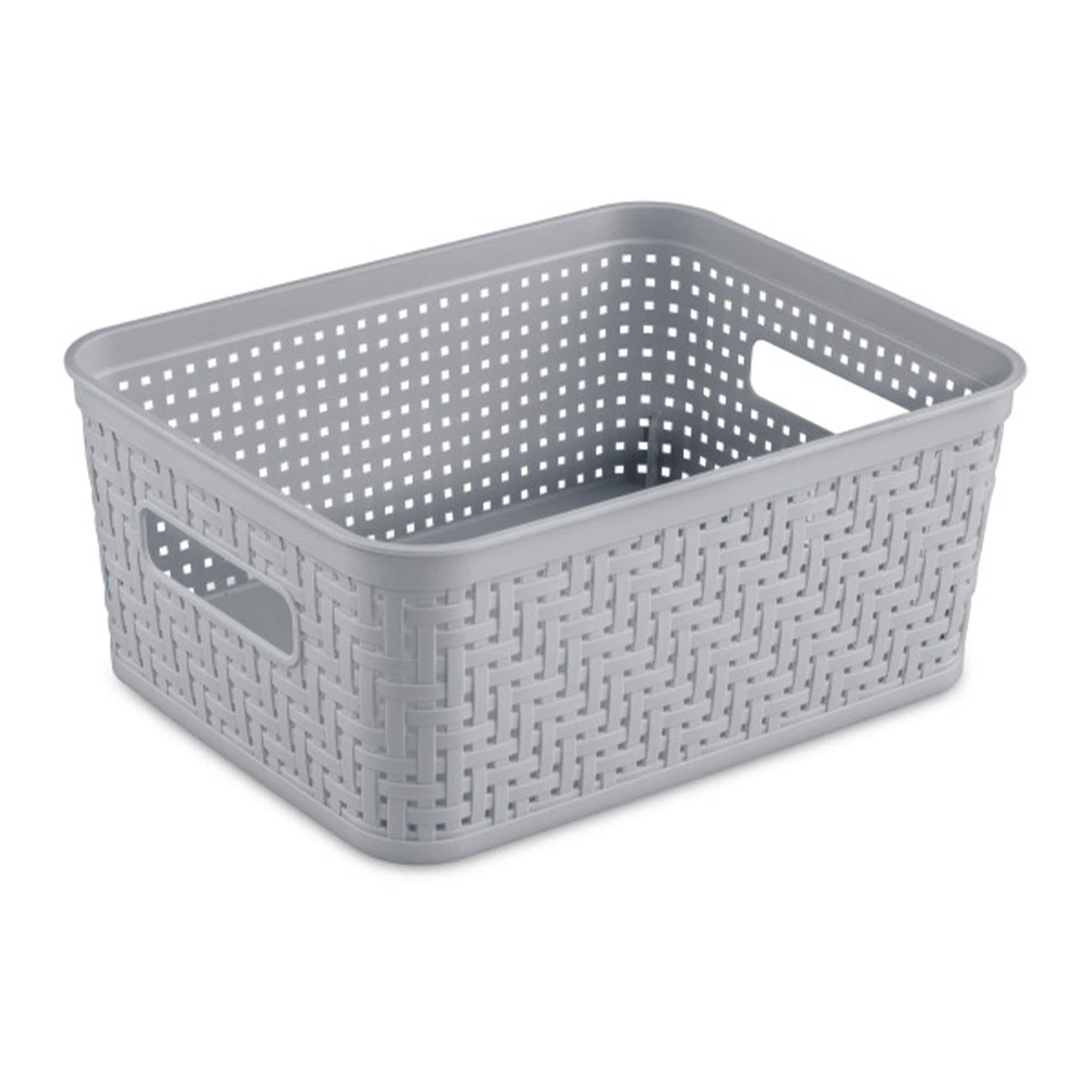 ◆フィスバ◆シーツ◆244×294cm◆グレー◆L-2506WE11◆ Sterilite 10x8x4.25 In Rectangular Short Basket for Home