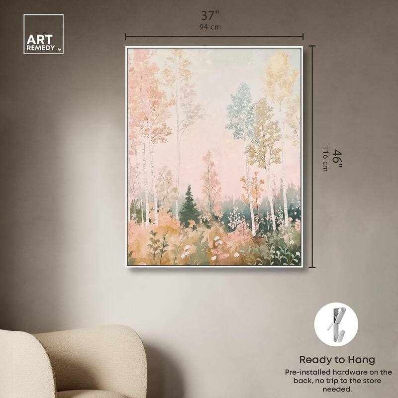 Birch Trees Canvas by Art Remedy