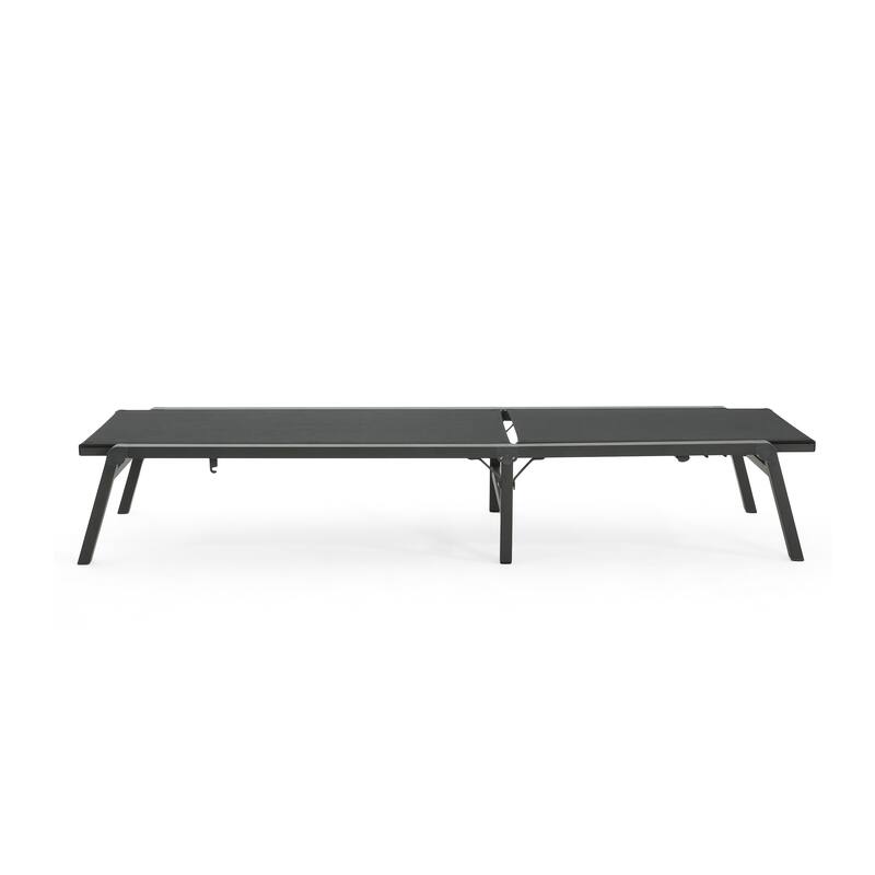 Savant Outdoor Aluminum Folding Chaise Lounge (set of 2) by Christopher Knight Home