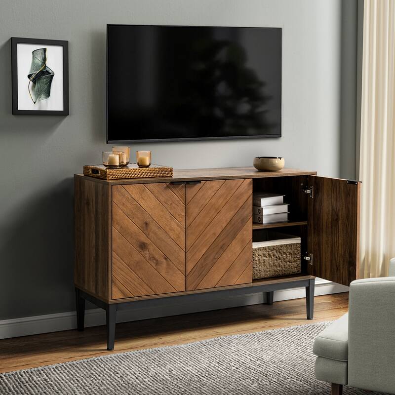 Jakob Modern 3 Doors Sideboard Storage Cabinet with Adjustable Shelf