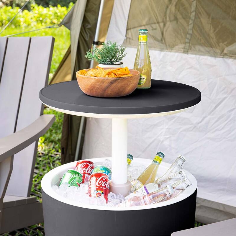 Lagoon Cancun Resin All Weather 2-In-1 Side Table and Cooler