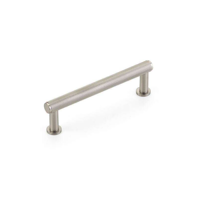 Schaub and Company Pub House 4" Center to Center Knurled Handle Solid - Brushed Nickel