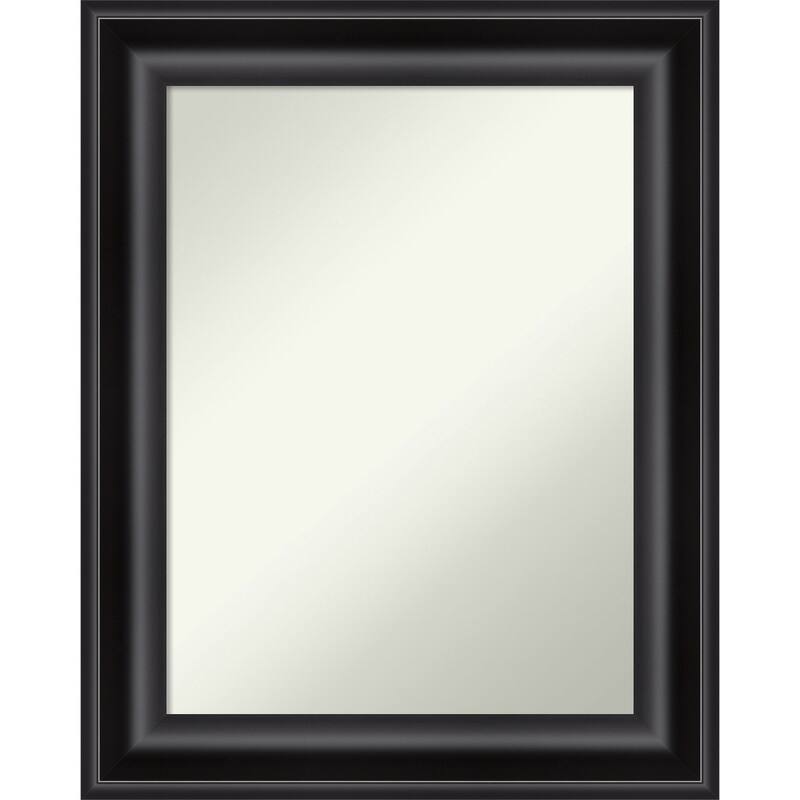 Non-Beveled Wall Mirror - Grand Black Frame