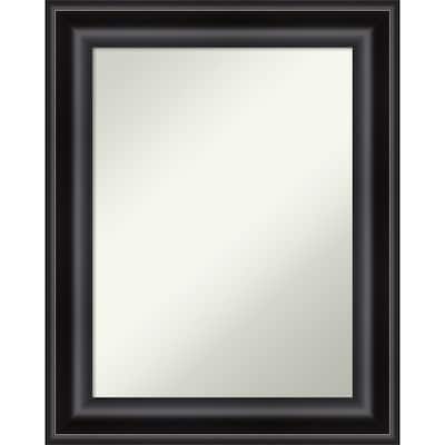 Non-Beveled Wall Mirror - Grand Black Frame