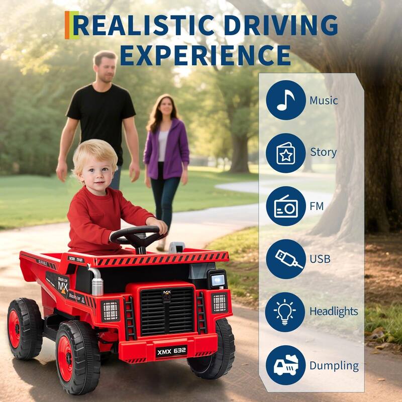 Ride on Dump Truck for Kids 3-8