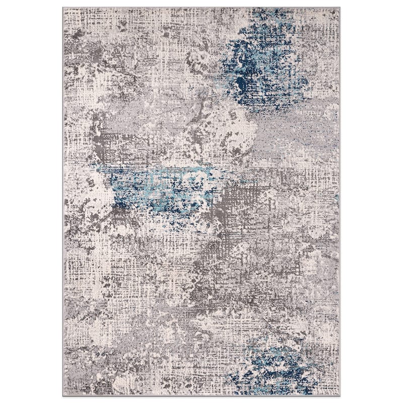 World Rug Gallery Prague Distressed Abstract Area Rug