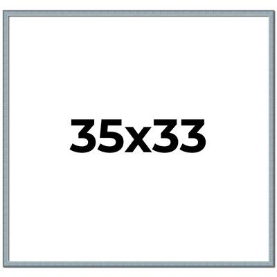 35x33 Frame Rustic Sky Blue Solid Wood Picture Frame | 0.75 Inch
