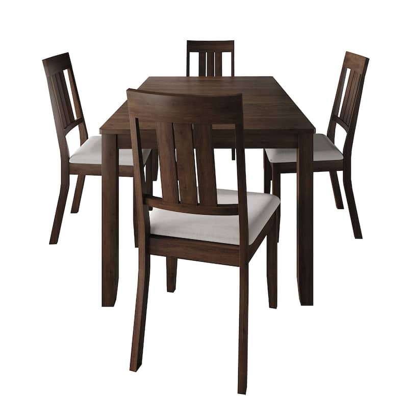CraftPorch Classic 5-piece Wooden Dining Set