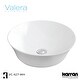preview thumbnail 3 of 4, Karran Valera 17" Vitreous China Vessel Bathroom Sink in White