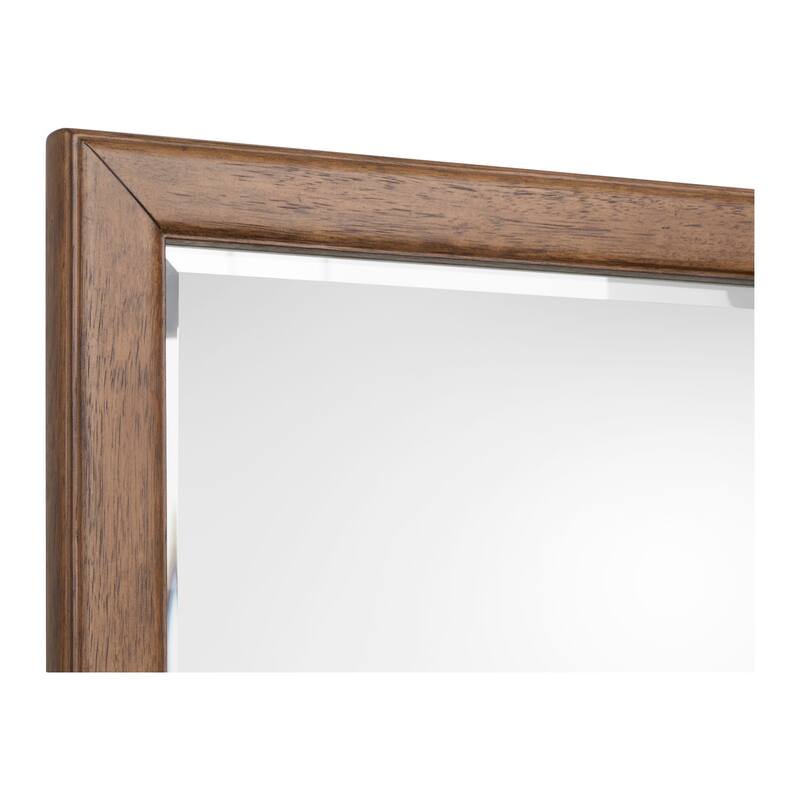 Magnussen Home Ridgefield Russet Double Drawer Dresser With Landscape Mirror