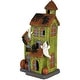 preview thumbnail 5 of 6, LED Lighted Ghostly Haunted House Halloween Decoration - 20"