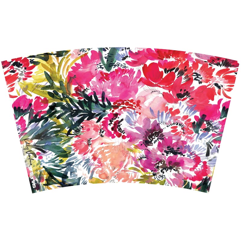 Tervis Kelly Ventura Floral Collection Made in USA Double Walled Insulated Travel Tumbler, Perennial Garden