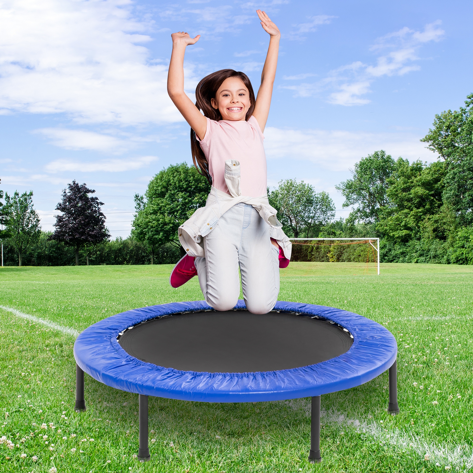 Small round exercise store trampoline