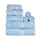 preview thumbnail 50 of 198, Egyptian Cotton 8 Piece Ultra Plush Solid Towel Set by Miranda Haus