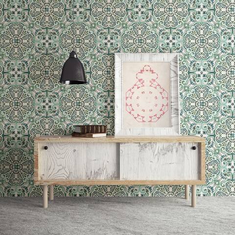 Tracy, Florentine Tile, 33 FT. L x 20.5In. W Wallpaper Roll