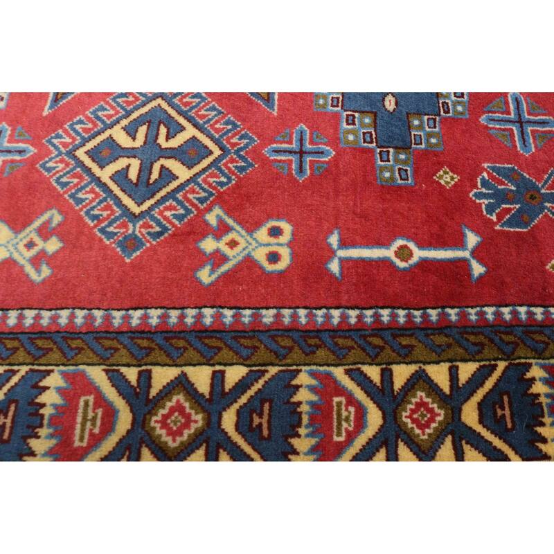 ECARPETGALLERY Hand-knotted Kayseri Vintage Red Wool Rug - 3'6 x 5'4