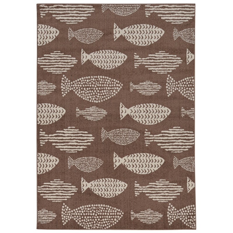 Allegra Bouey Costal Area Rug - 8' x 10' - Beige/Ivory