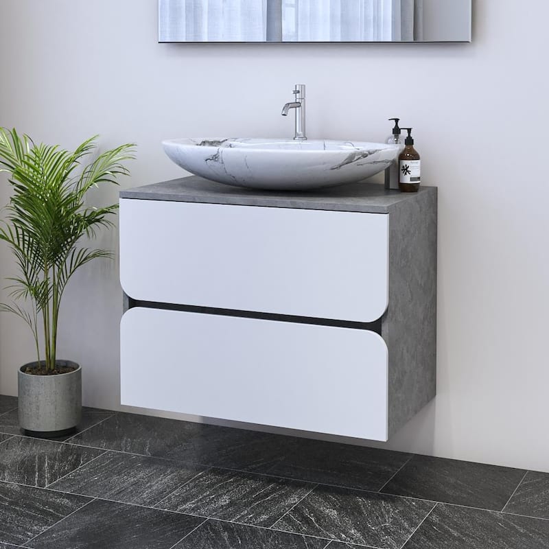 Azurro 2S 80 Floating Bathroom Vanity (32" Width)