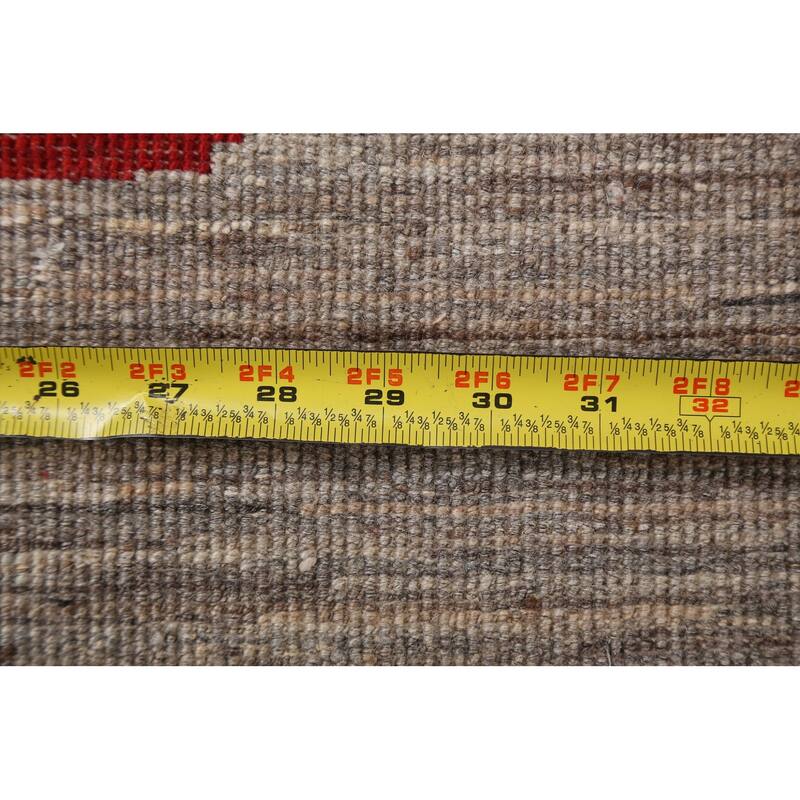 Vegetable Dye Contemporary Abstract Area Rug Hand-knotted Wool Carpet - 5'5" x 7'11"