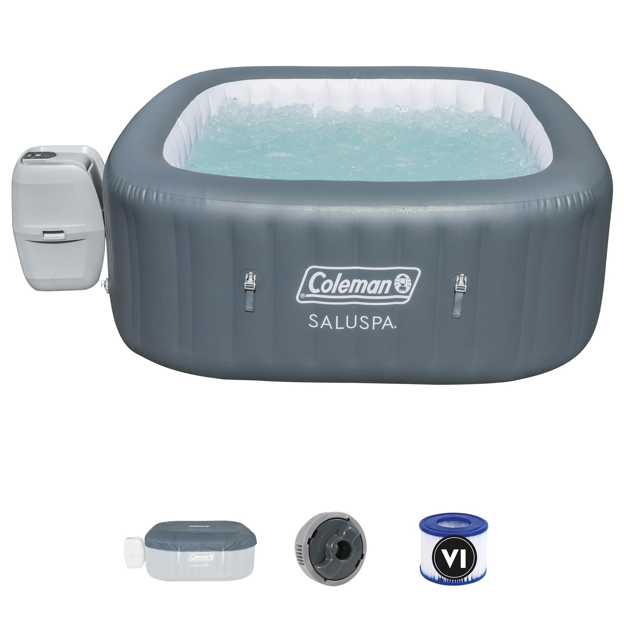https://ak1.ostkcdn.com/images/products/is/images/direct/0d7bb204be1471b915272cf6c59abbc7fe24db0b/Coleman-SaluSpa-6-Person-Inflatable-Squared-Hot-Tub-Spa-with-114-AirJets%2C-Grey.jpg
