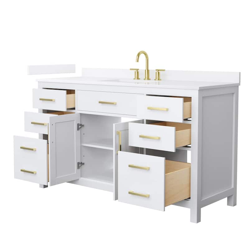 Wyndham Collection WCG2424-60S-QTZ-US3MXX Beckett 60" Free Standing