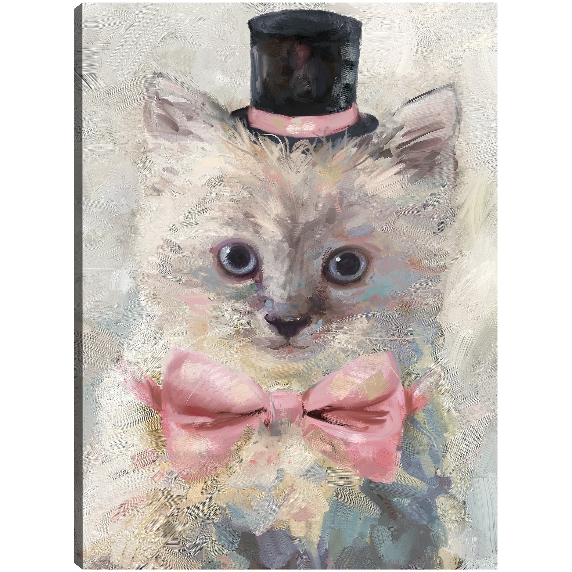 Top Hat Cats I Canvas Art Print - 16x20