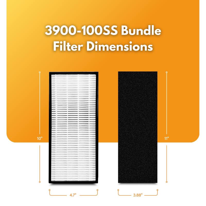 Filter-Monster Replacement Compatible with Whirlpool Mini Tower Air Purifier Filter Kit for Air Purifier Models