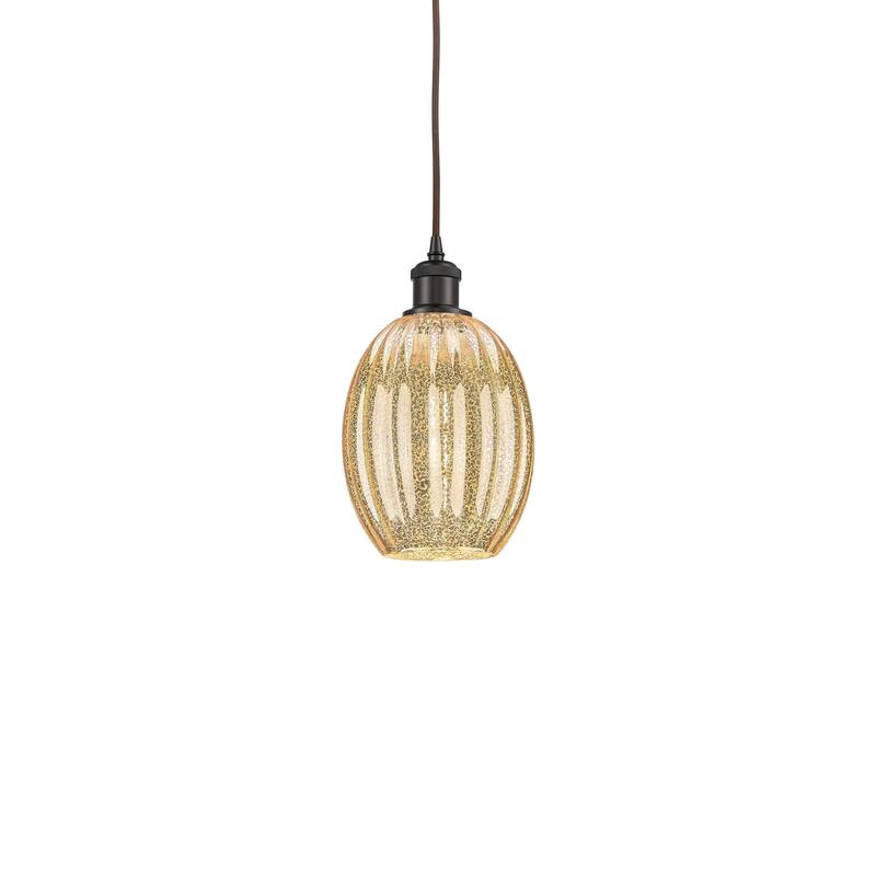 Innovations Lighting 516-1P-11-7 Preston Pendant Preston 7" Wide Mini - Oil Rubbed Bronze / Mercury