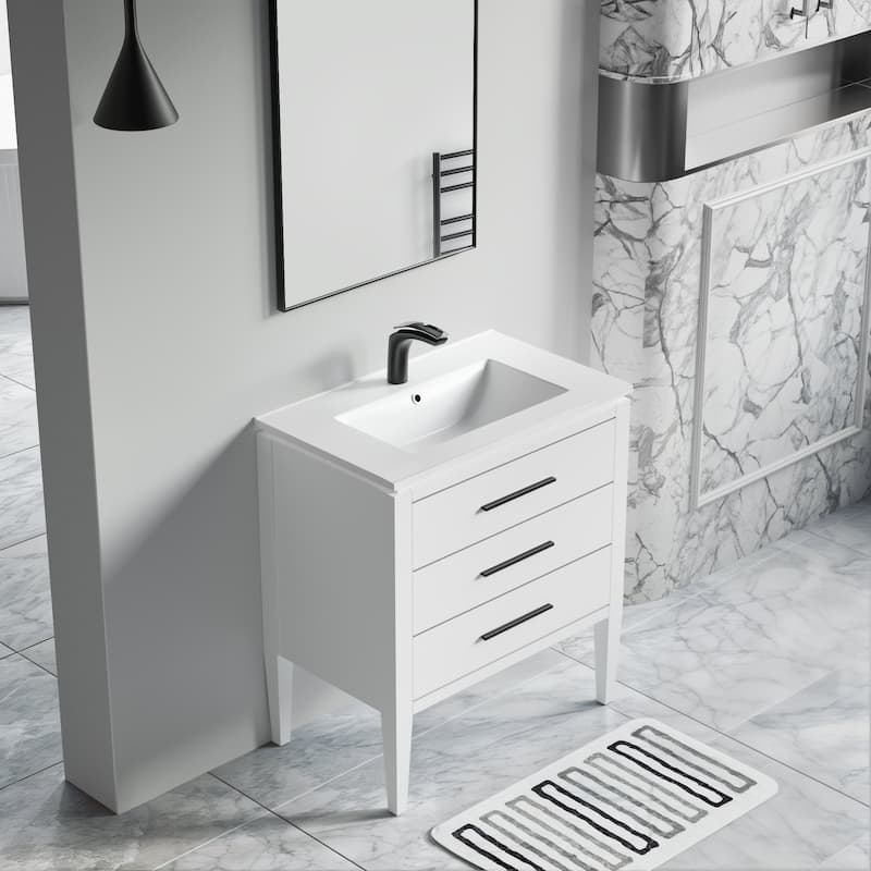 Ayer 30" Single Bathroom Vanity Set - 18D x 30W x 34H