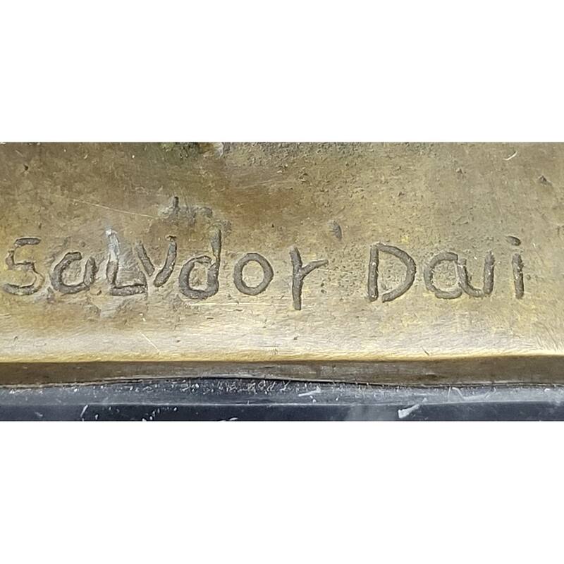 Salvador Dali Pair Pelican Bookends Book Ends Bronze Bird Lover Sculpture Statue