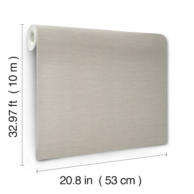 Talence Shimmering Linen 20.9 In W X 33 Ft L Wallpaper