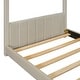 preview thumbnail 19 of 18, Velvet House Bed Full/Twin Size Wood Bed with Roof