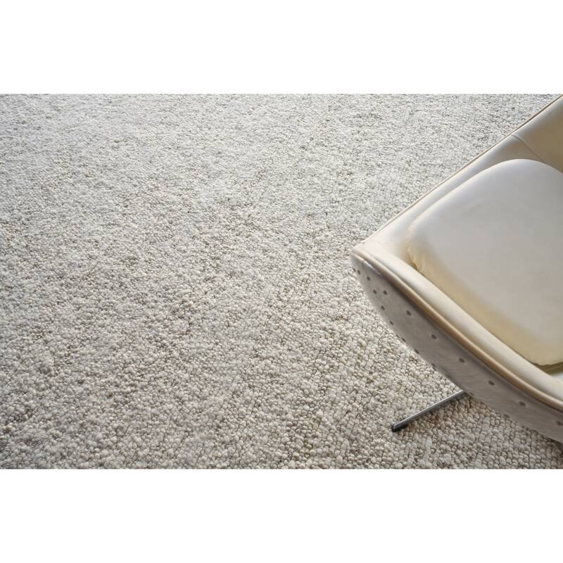 EXQUISITE RUGS Borelli Hand-loomed New Zealand Wool Ivory Area Rug.