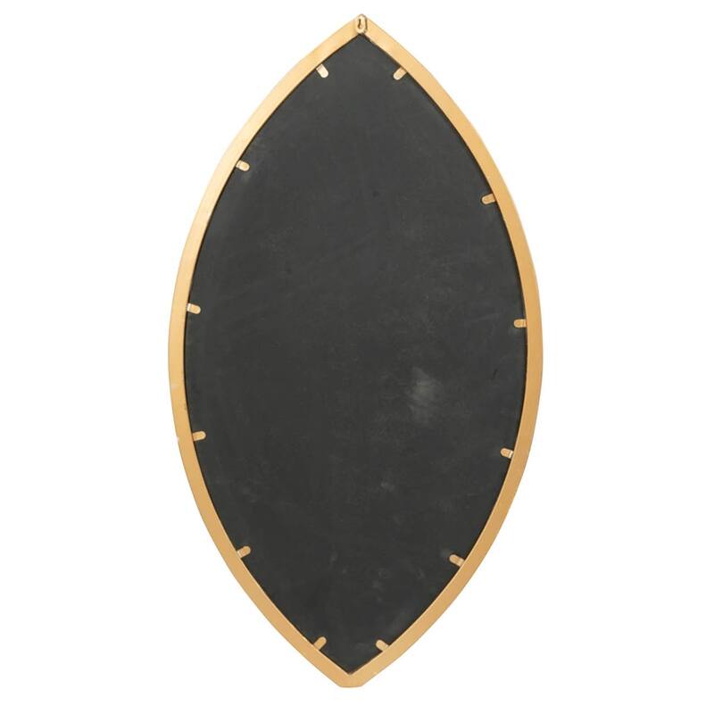 23.7x42.8" Decorative Wall Mirror with Thin Frame Contemporary Design for Living Room - Gold