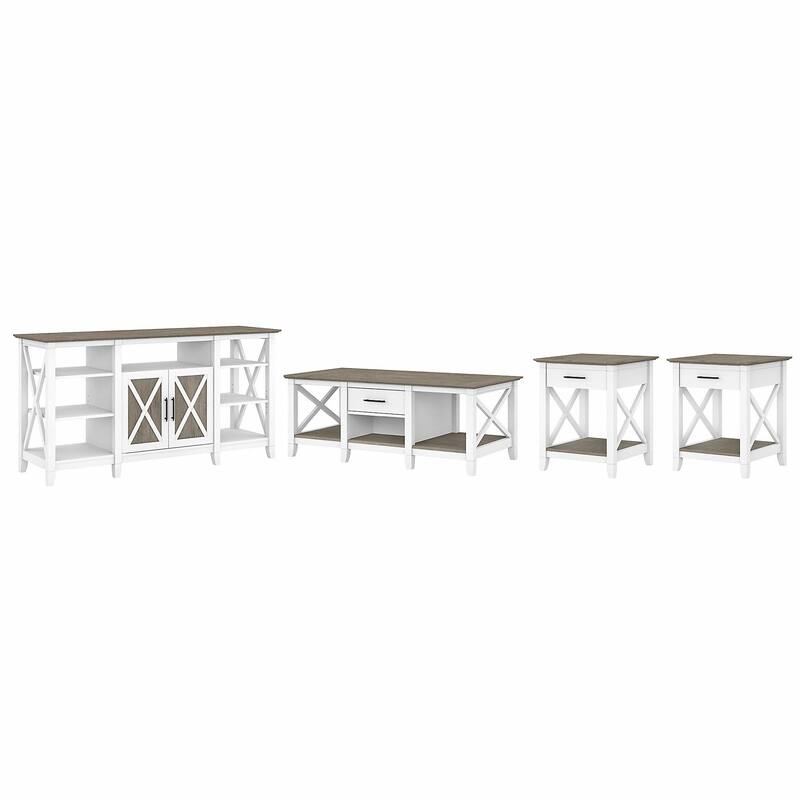 4-piece TV Stand and Table Set