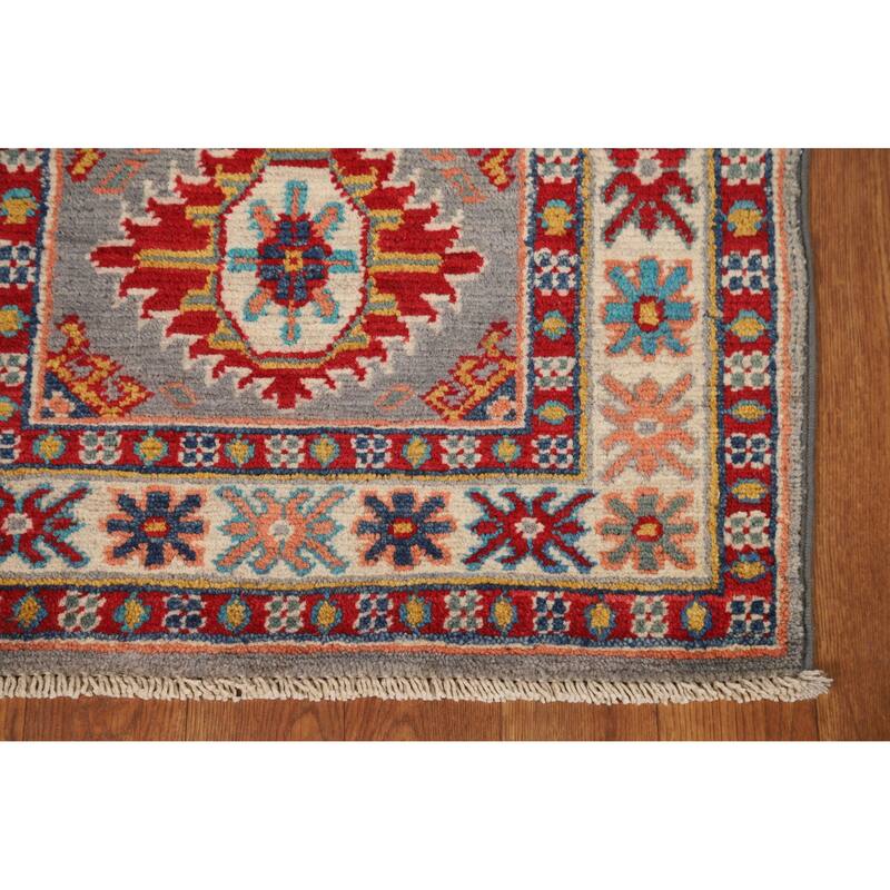 Kazak Oriental Accent Foyer Rug Hand-Knotted Wool Carpet - 2'0"x 3'0"