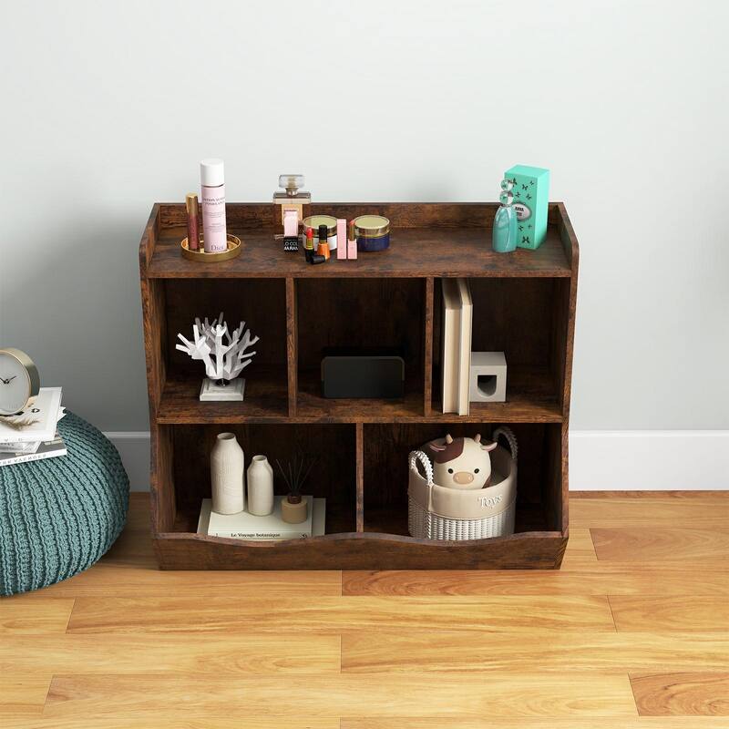 Toy Rack,Toy Storage Box and Storage Cabinet for Playroom - Brown