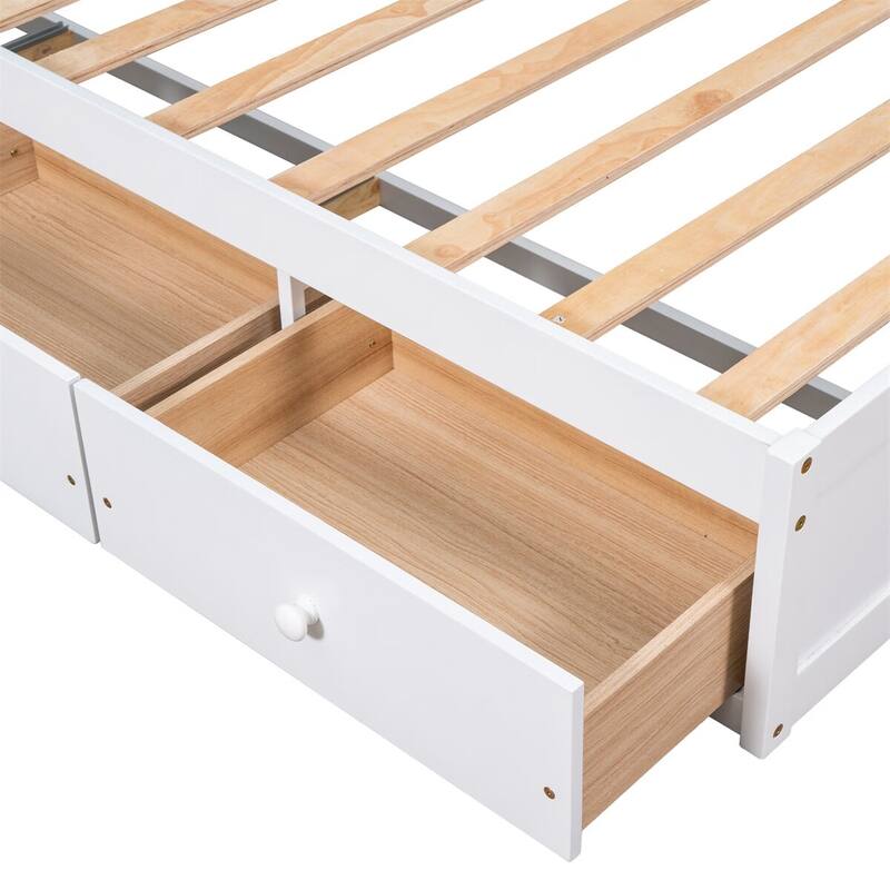 Merax Twin Platform Storage Bed with 3 Drawers