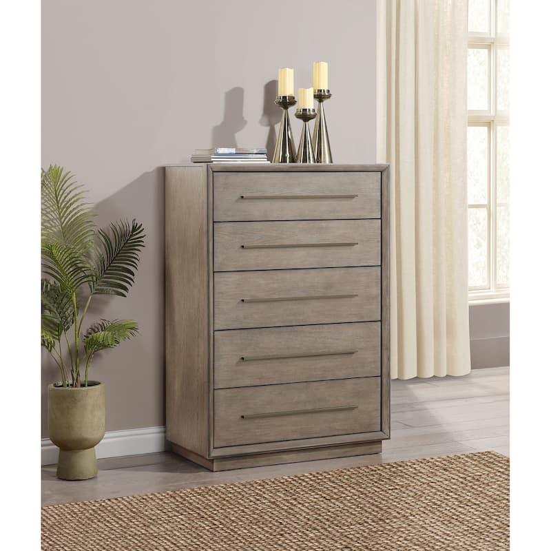 Durango 5-drawer Bedroom Chest Taupe Oak