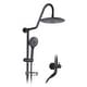 preview thumbnail 6 of 9, YASINU Matte Black 2-Spray Shower System with Handshower Not Include Valve