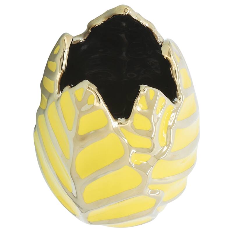 Sagebrook Home Leaf Ceramic Accent Vase