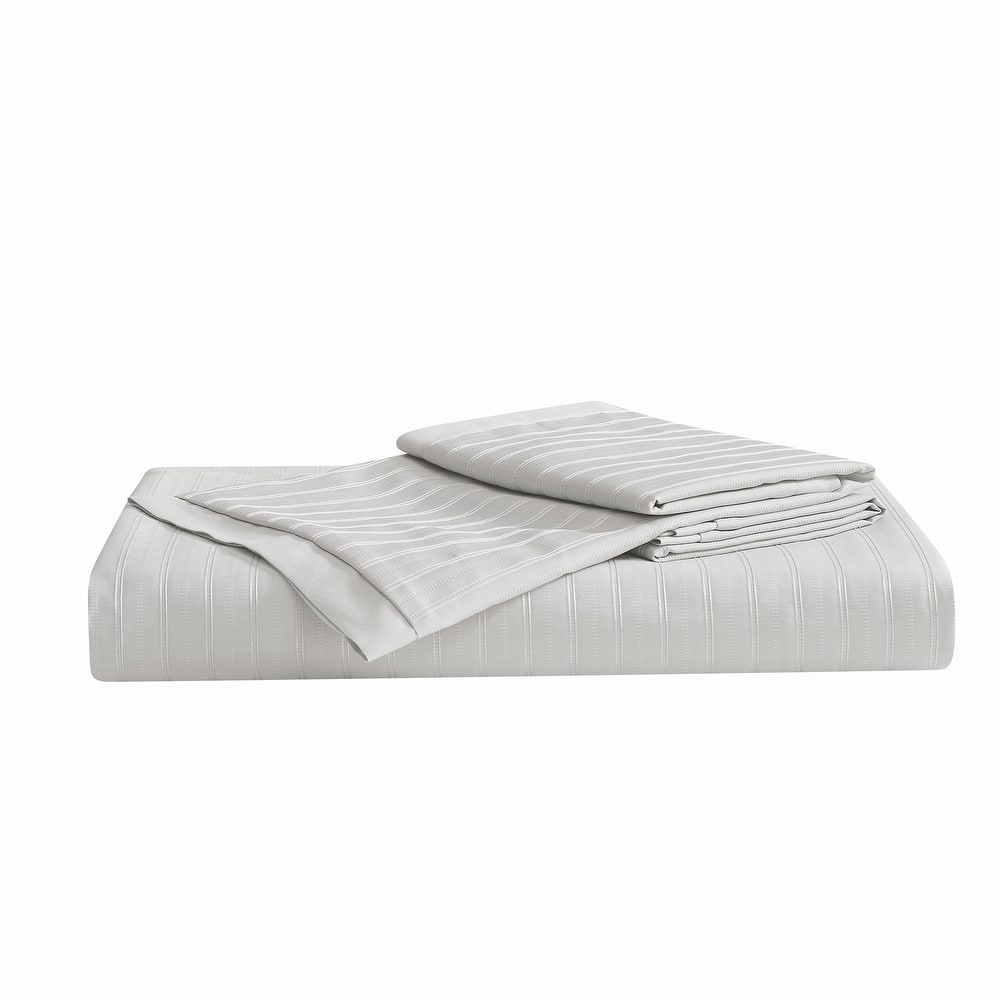 Royal Velvet Olivia Stripe 3 Piece Duvet Cover Set