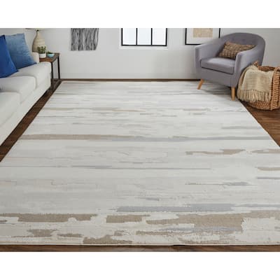 Grand Bazaar Kayden Machine Made Abstract Modern Area Rug