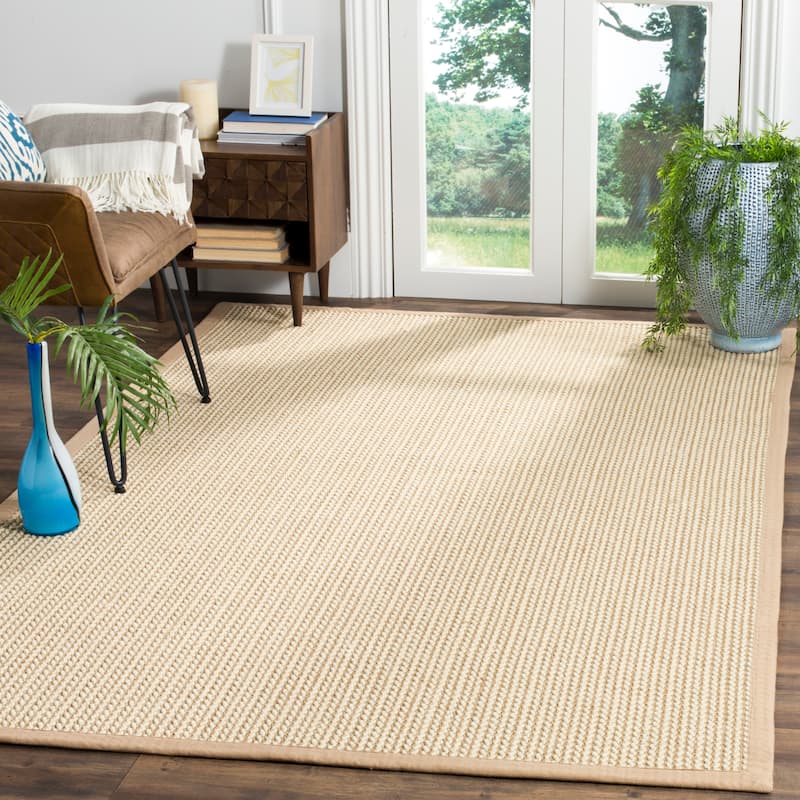 SAFAVIEH Natural Fiber Margret Sisal & Wool Rug - 4' x 6' - Beige - Rectangle