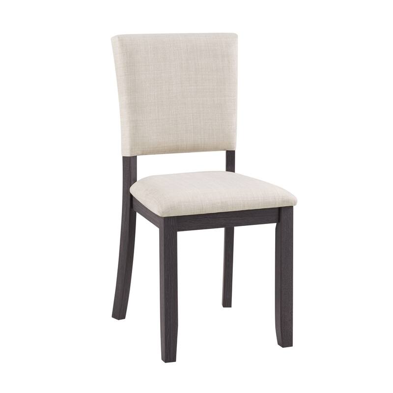 47.3" Round Dining Set with 4 Upholstered Dining Chairs, Modern Round Dining Table Set for 4, 5-Piece Round Dining Table Set