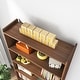 preview thumbnail 12 of 23, 72-inch Bookcase, Modern 6-Tier White Bookshelf, Wood Display Shelf