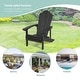 preview thumbnail 56 of 55, Bonosuki Faux Wood Outdoor Patio Adirondack Chair