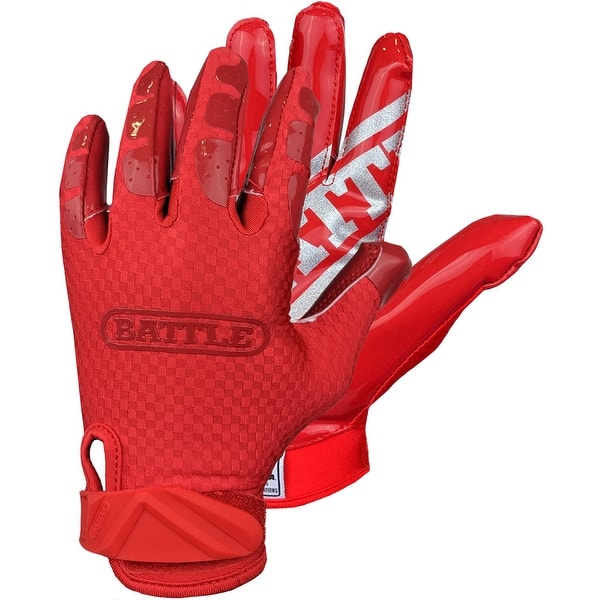 Battle Sports Science Receivers Ultra-Hitch Football Gloves Black